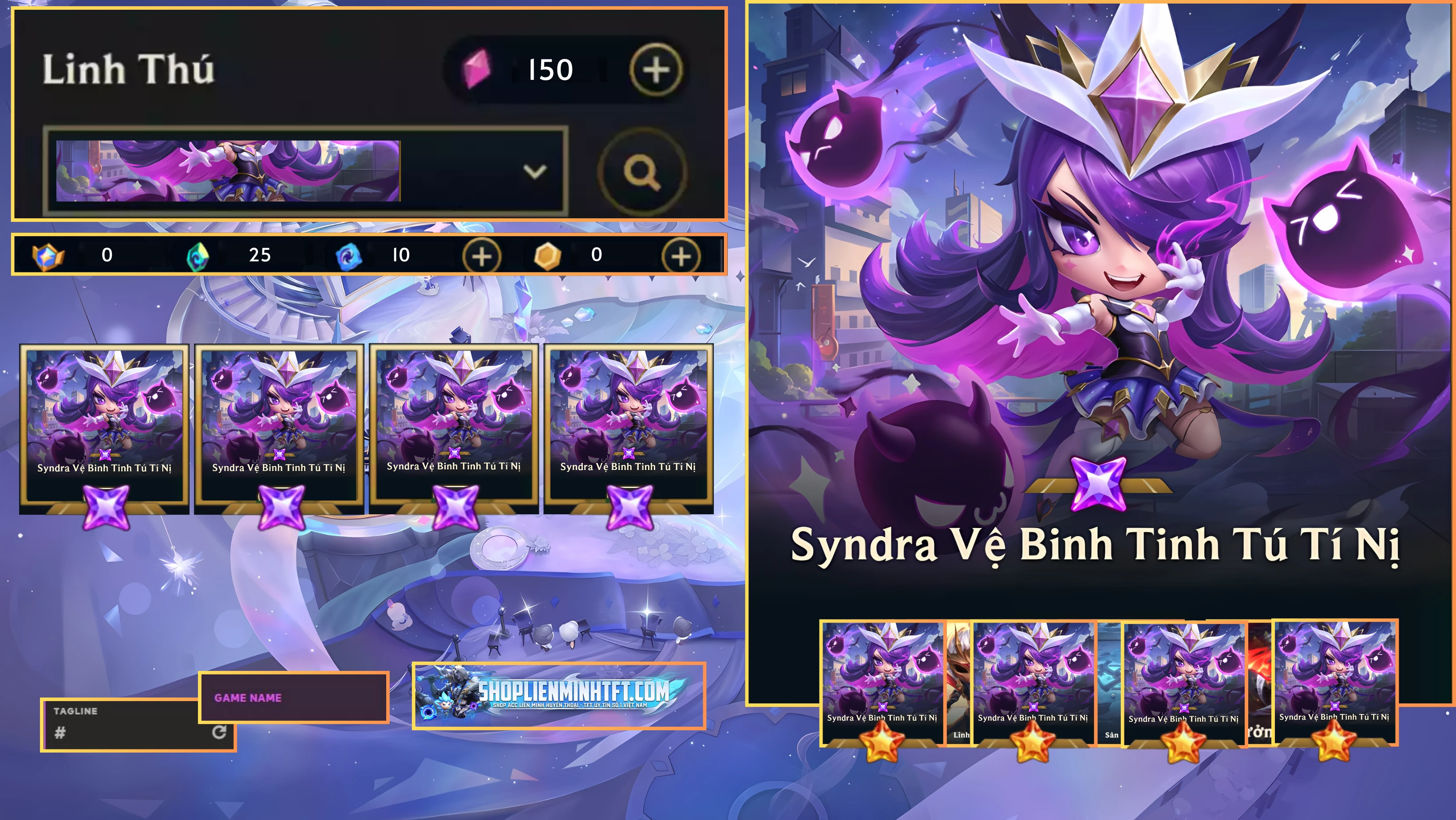 SYNDRA VỆ BINH TINH TÚ TÍ NỊ CLONE